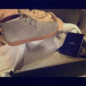 Coach suede leather boots